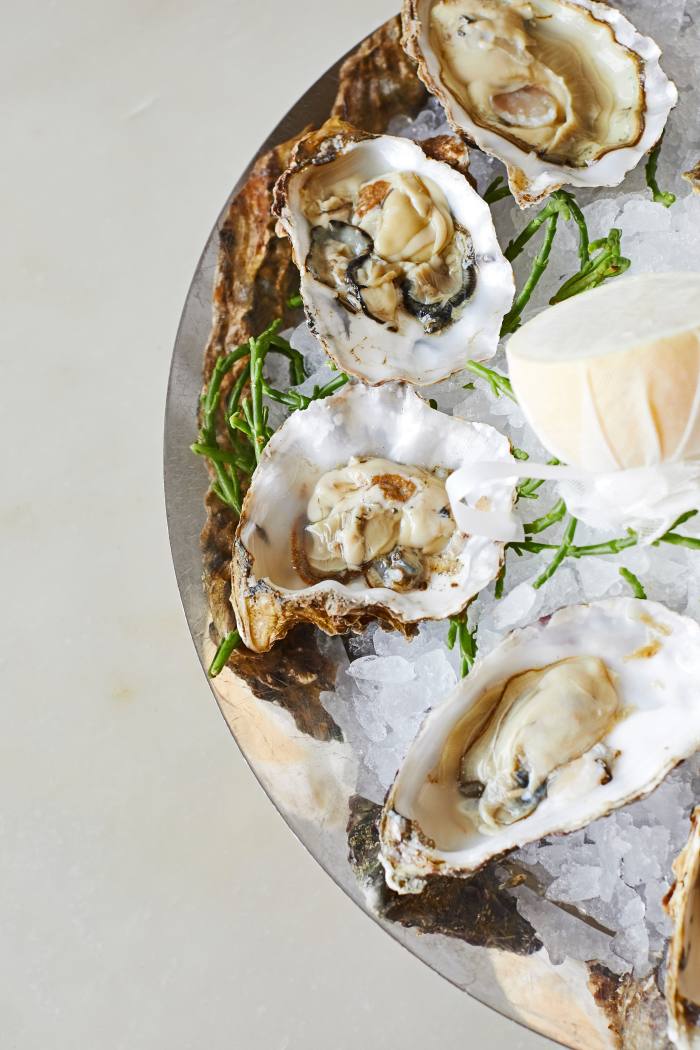 An oyster platter at Sea Containers