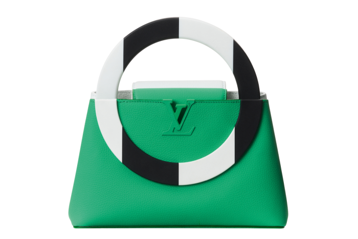 Louis Vuitton leather and resin Artycapucines MM bag by Daniel Buren, £7,550