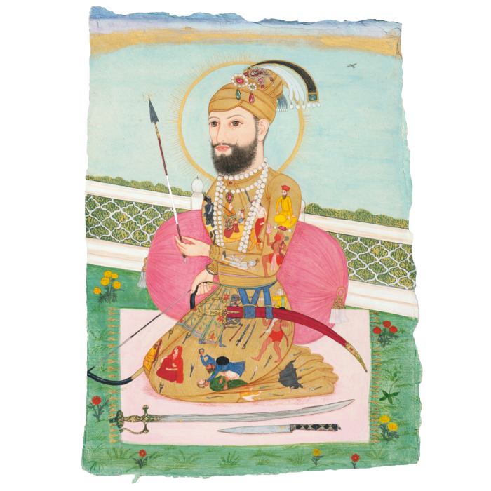 A portrait of Guru Gobind Sing Ji, 2023, by Jatinder Singh Durhailay 
