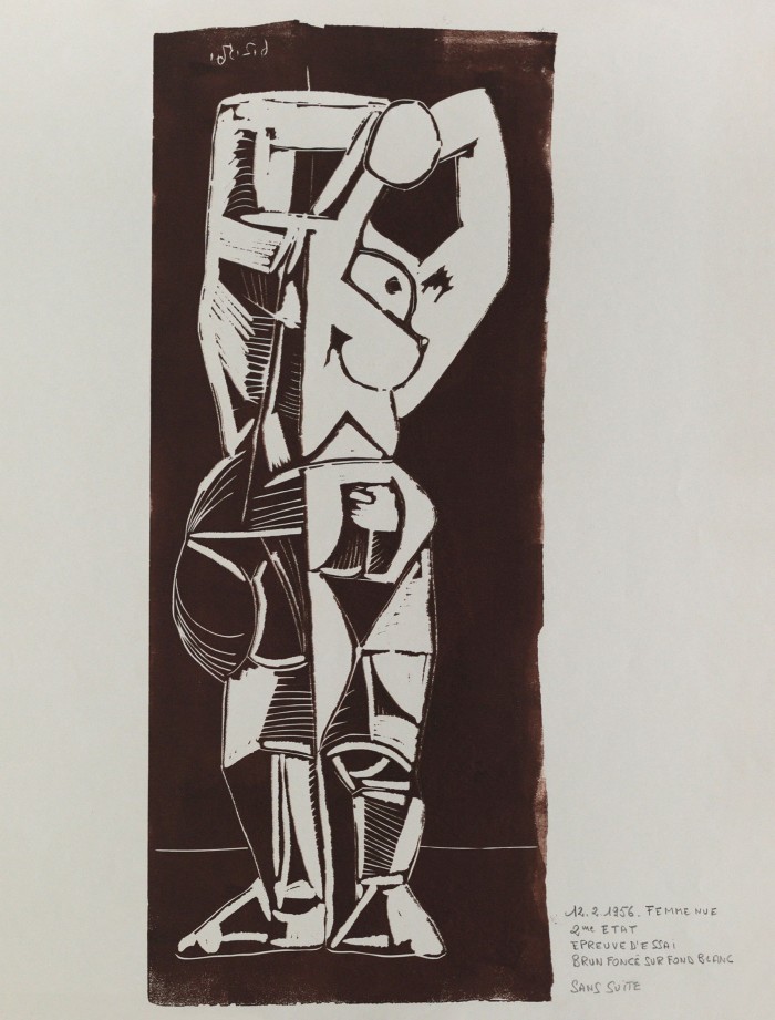 Pablo Picasso, Grand Nu debout, 1956, at the London Original Print Fair