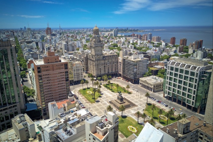 Aerial view of Montevideo