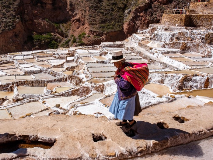 The Maras salt pans in Peru