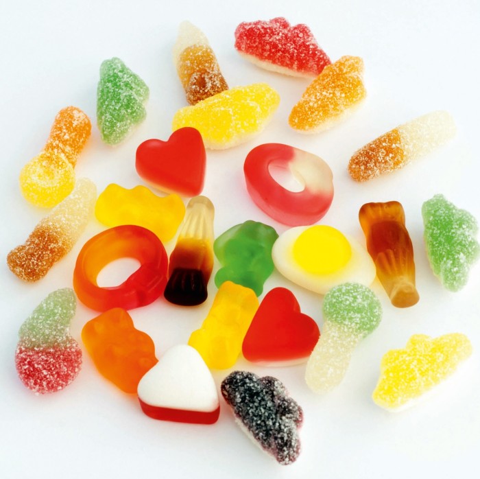 A selection of Haribo sweets