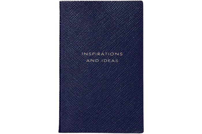 Smythson Inspirations and Ideas notebook in navy, £50