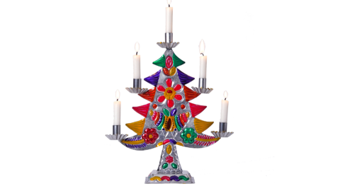Christmas tree candelabra
