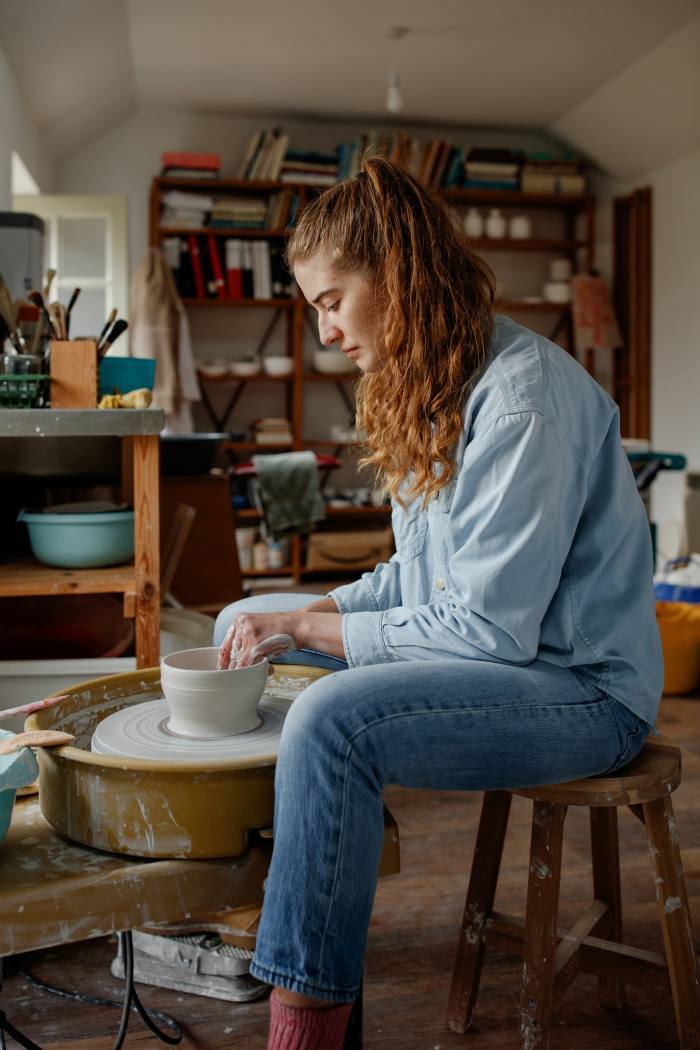 Sarah Koetsier, a ceramicist who has a tenancy at Comielaw