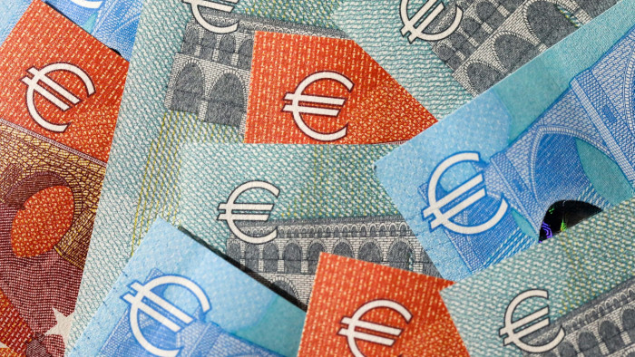 Euro banknotes 