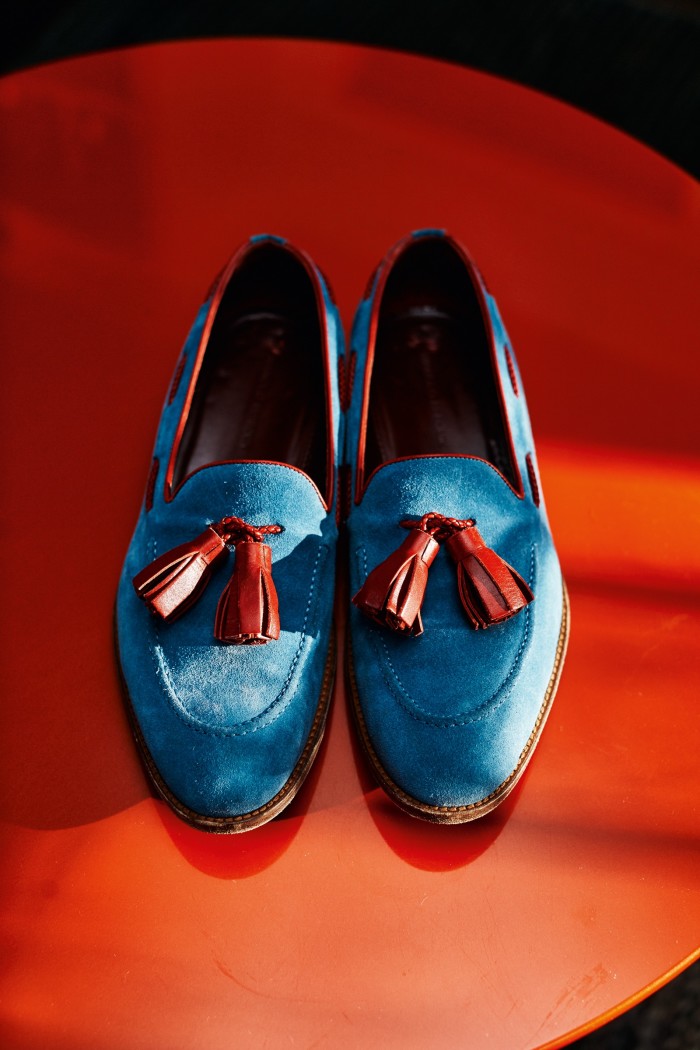 Gordon recently bought these Manolo Blahnik tasselled loafers