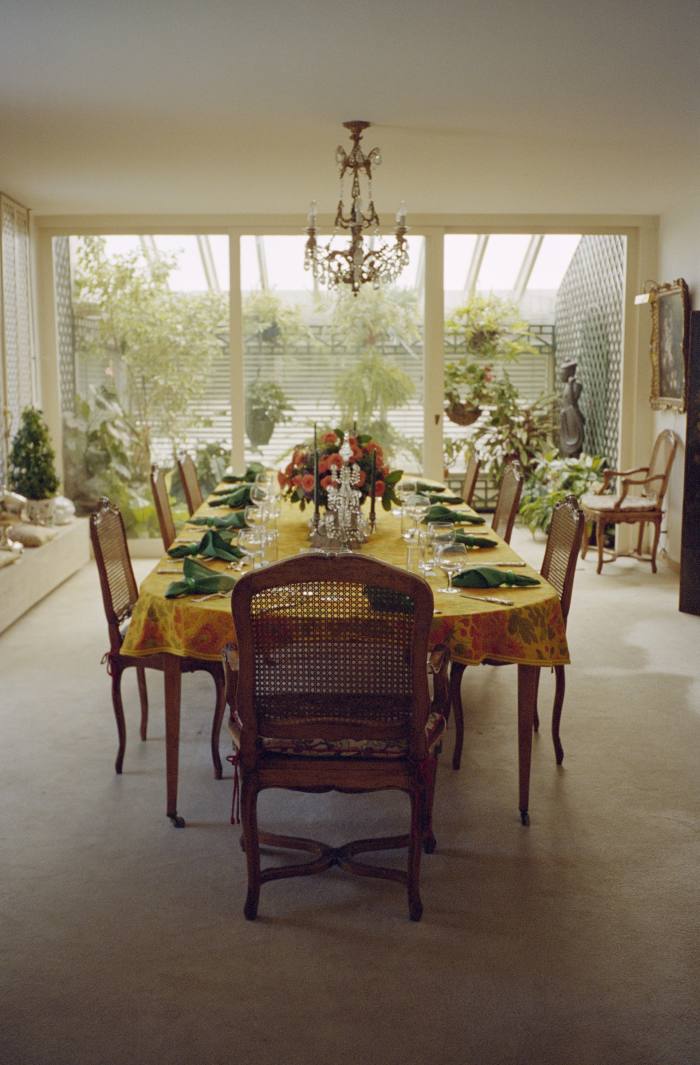 The dining room in Hanson’s mother’s house