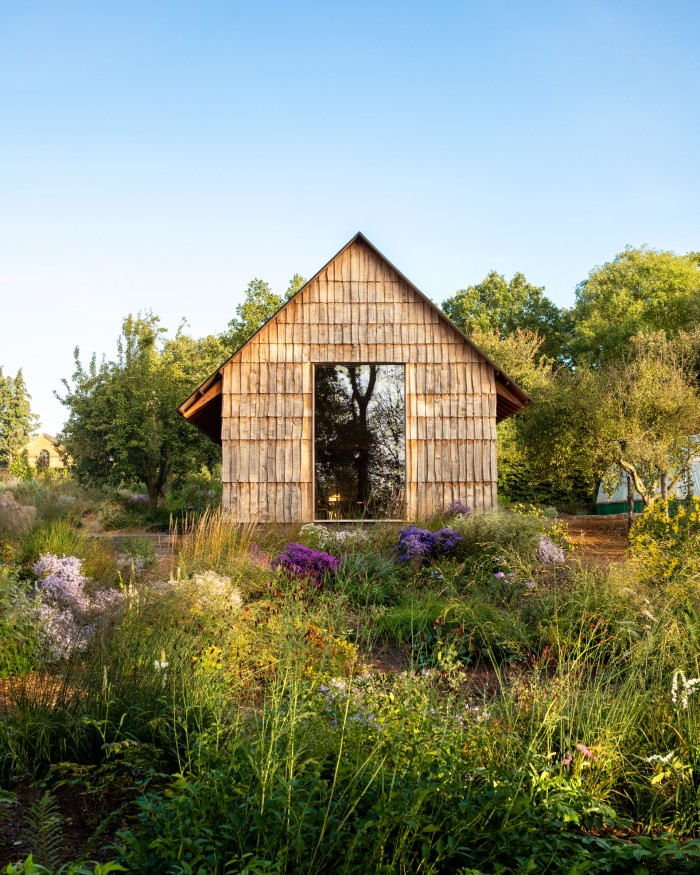 The Orchard Barn: a green oak-clad, carbon-sink building at the centre of the site