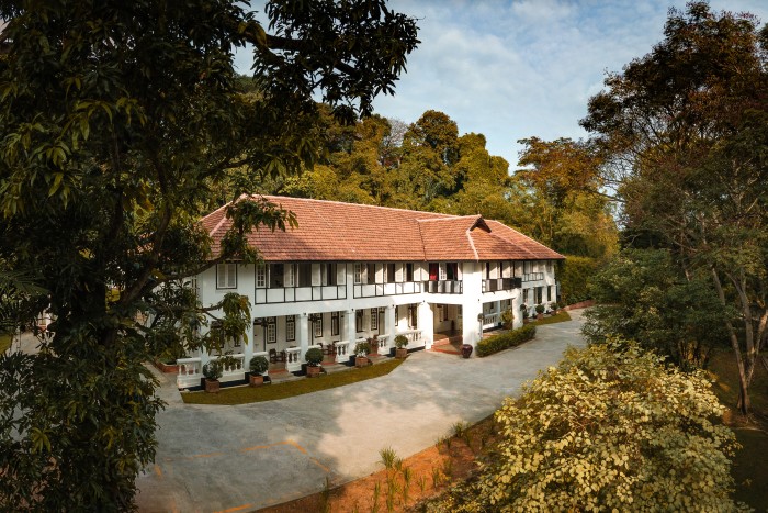 The exterior of the Villa Samadhi in Singapore