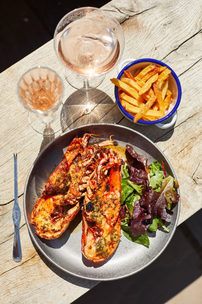 Padstow lobster served at The Pig at Harlyn Bay