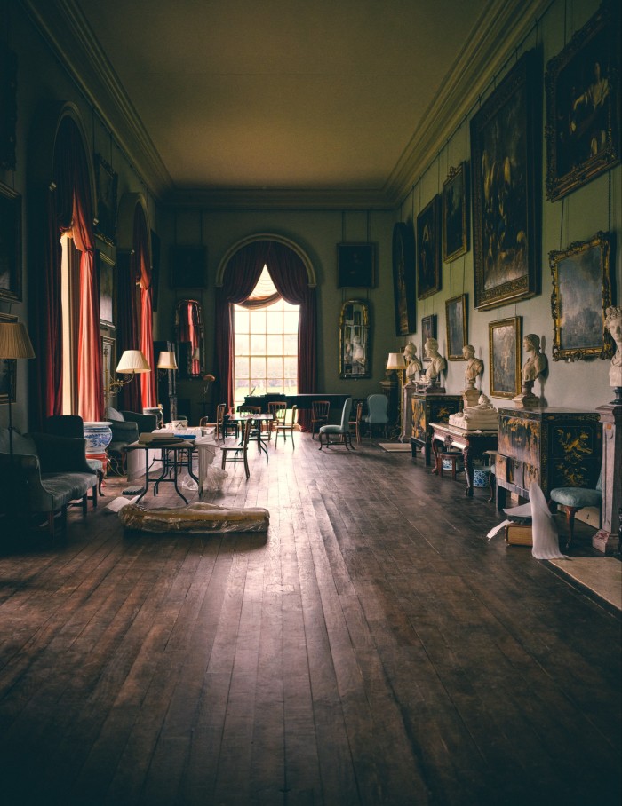The hall was built in the then deeply fashionable Anglo-Palladian style