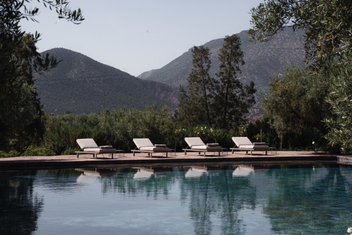 The pool at Olinto Atlas Mountain Retreat
