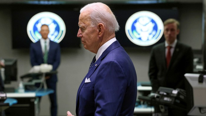 Joe Biden visits the Office of the Director of National Intelligence