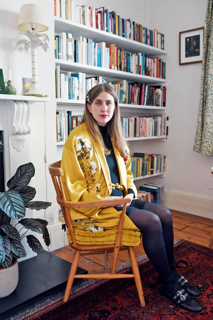 Fashion designer Alice Archer in her London home