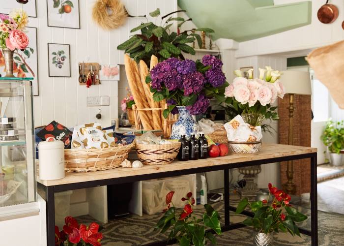 Fresh flowers and gourmet foods sourced from around the world