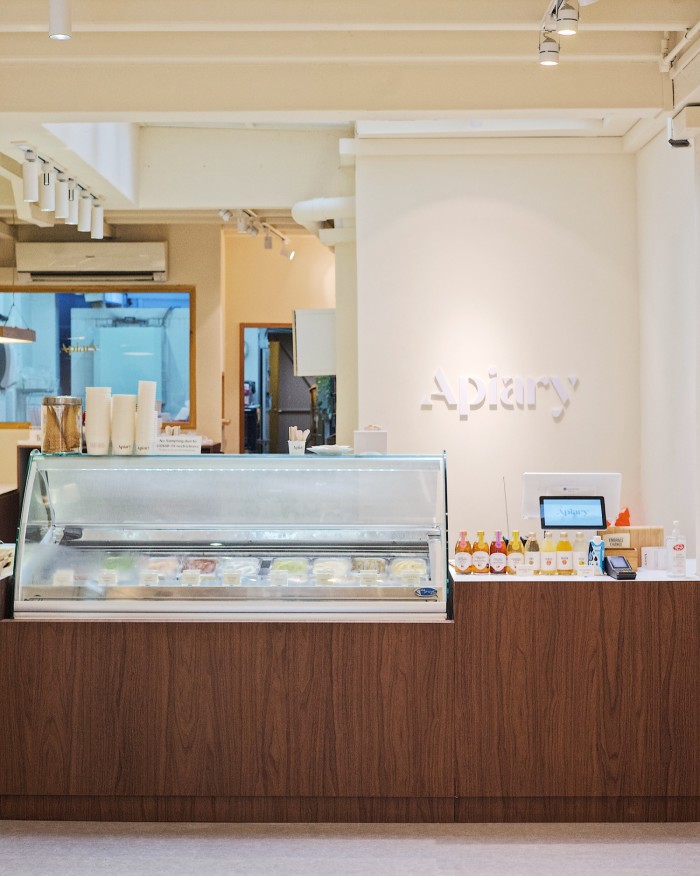 The counter at Apiary