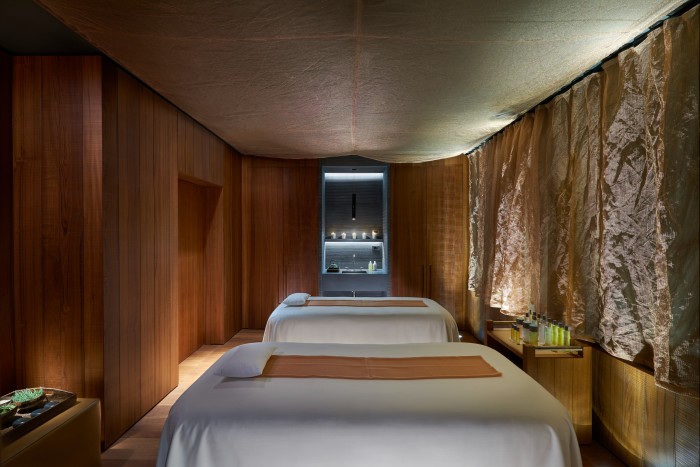 The spa treatment room at Mandarin Oriental, Milan