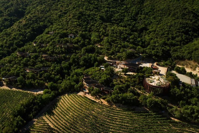 The residence and vineyards at Clos Apalta