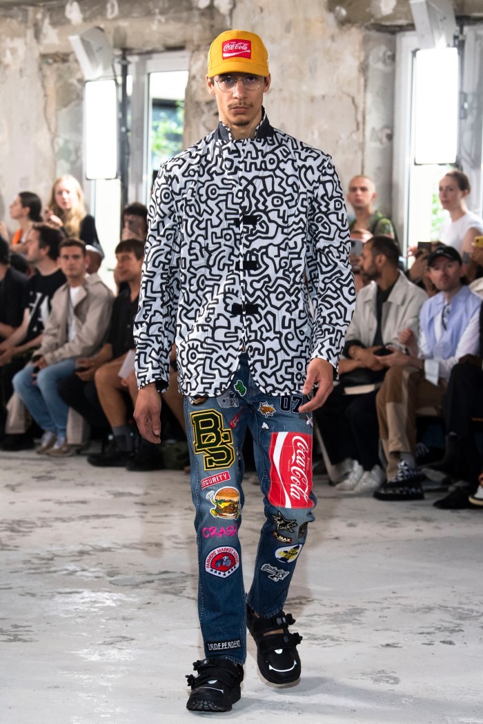 Two looks from Junya Watanabe’s SS23 collection