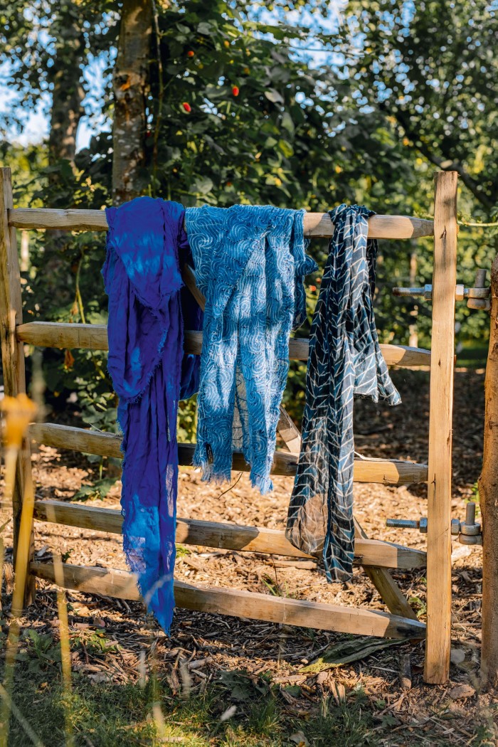 A few of his scarves, bought on Hydra, Greece