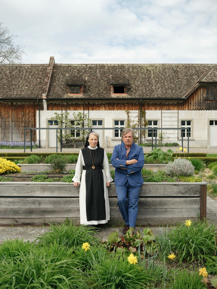 Abbess Monika and Enzo Enea at Kloster Mariazell