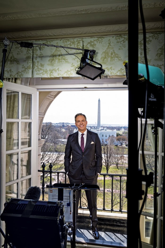 Tapper in the live studio at The Hay-Adams Hotel, Washington DC
