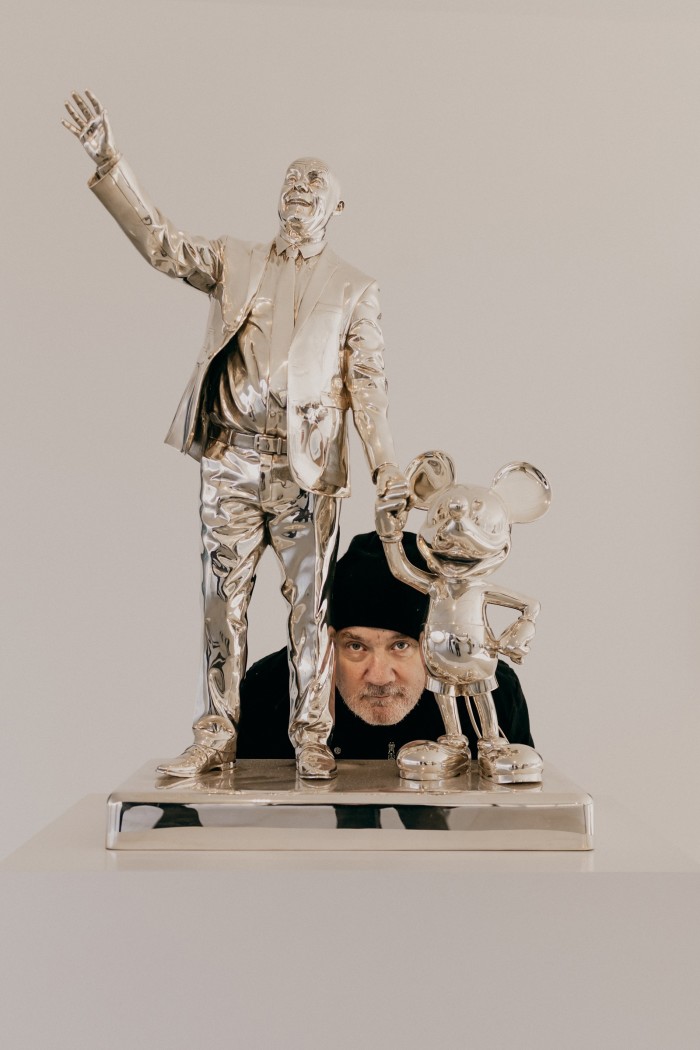 Hirst with The Collector with Friend, 2015