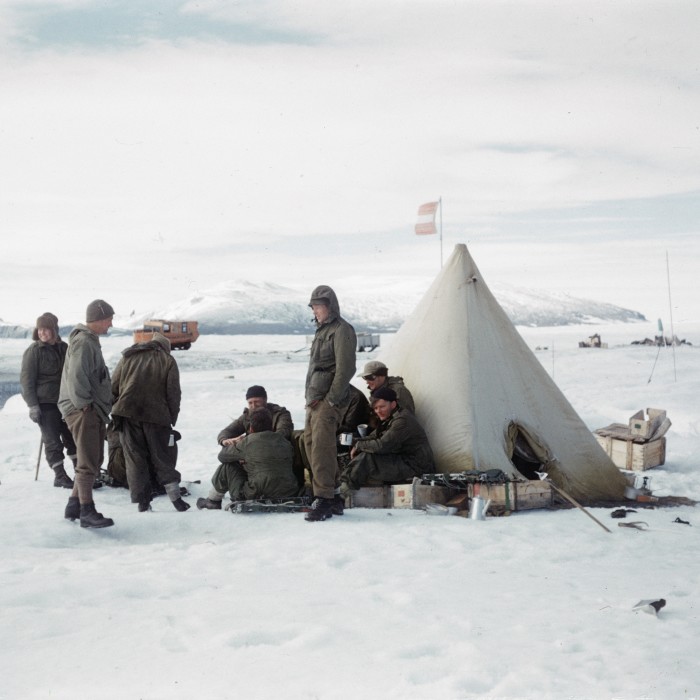 Members of the British North Greenland Expedition in 1952