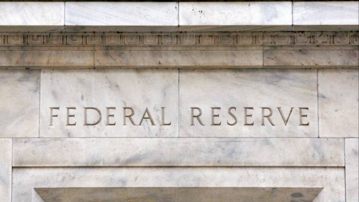 Federal Reserve sign above door