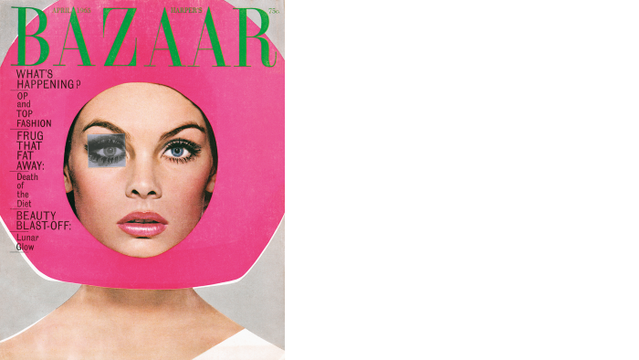 Jean Shrimpton on the cover of Harper’s Bazaar, April 1965