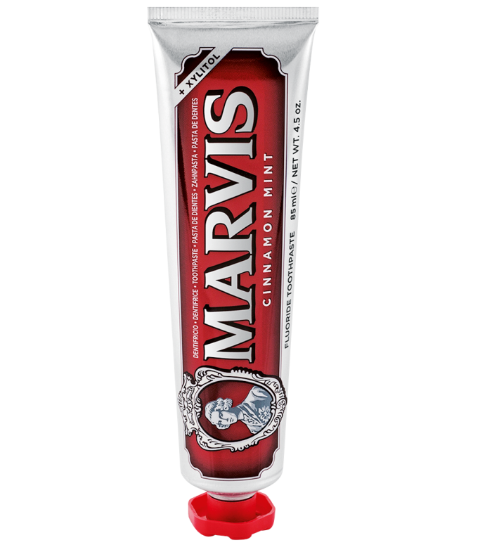 Marvis cinnamon mint toothpaste, £8, selfridges.com