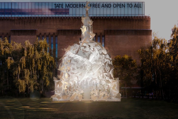 An artist’s impression of the installation outside Tate Modern