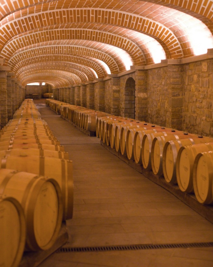 Part of the estate’s network of wine cellars