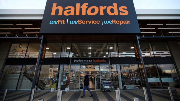 A Halfords store in England