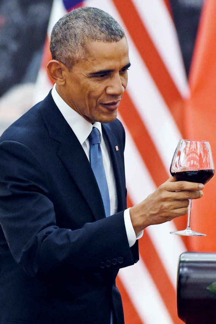 Sassicaia fan Barack Obama, in 2014