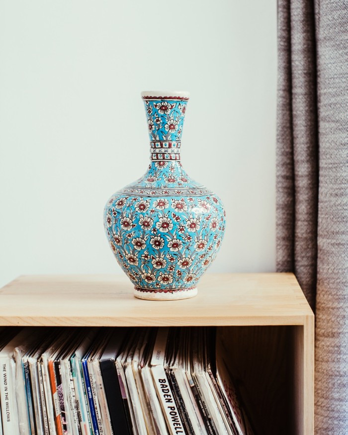 The vase he and his wife bought in Turkey