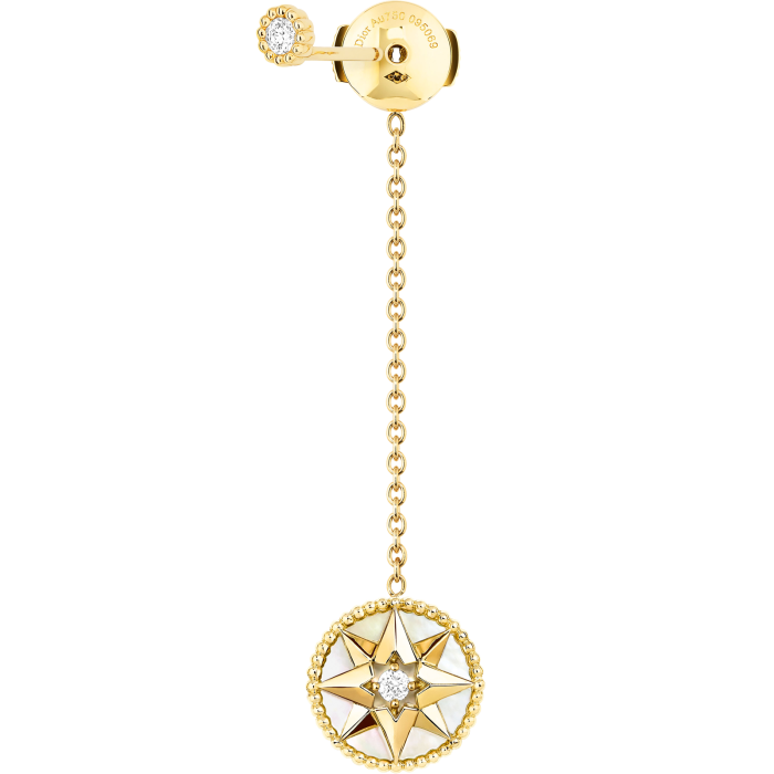 Dior Joaillerie gold, diamond and mother-of-pearl Rose des Vents single earring, £1,700