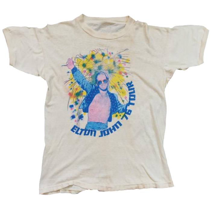 1976 Elton John T-shirt, $300, filthmartla.com