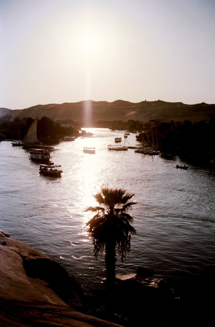 The view from the Old Cataract hotel in Aswan