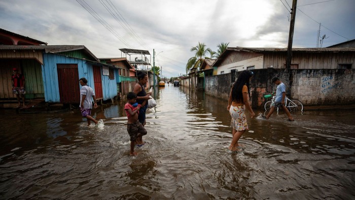 Water world: Cacau Pirera in Brazil, when the Rio Negro flooded after heavy rainfall in May