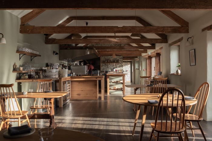Crocadon restaurant, in a converted barn in St Mellion, Cornwall
