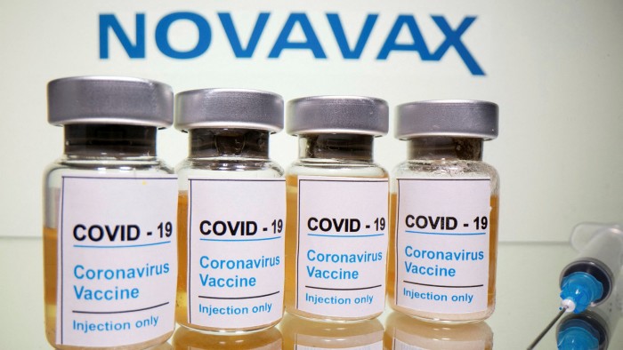 Novavax vaccine vials