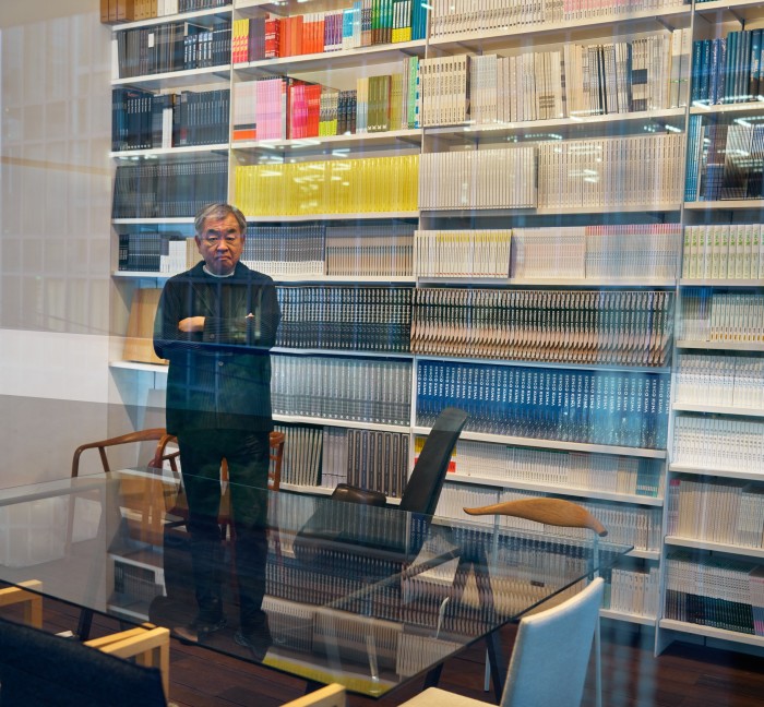 Kengo Kuma at the Tokyo office of his eponymous firm