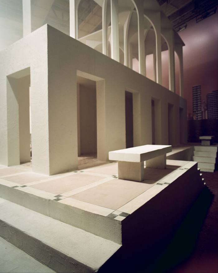 The set for the Fendi haute couture show in 2021