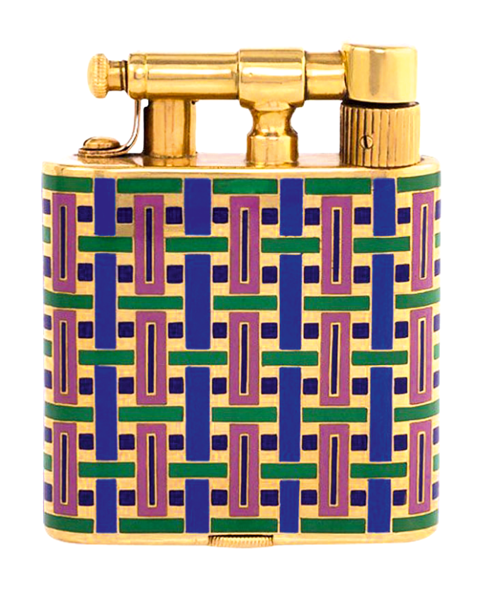 c1925 enamel and gold lighter, £7,900, from 1stdibs
