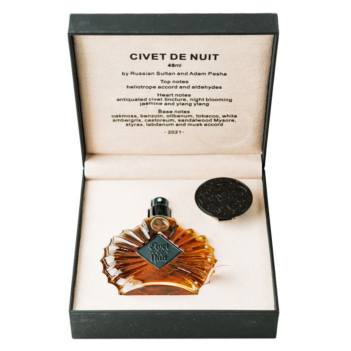 Civet de Nuit, $400 for 48ml EDP, areejledore.com