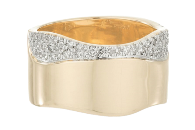 Adina Reyter gold and diamond Wave ring, £1,560, Brownsfashion.com