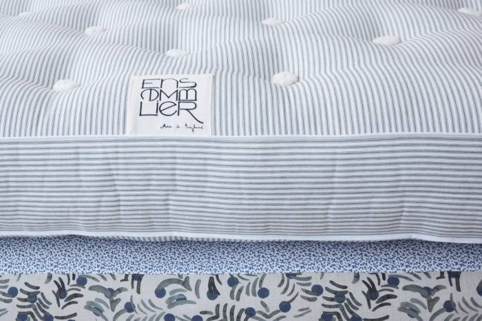 Ensemblier mattresses have layers of hessian, horse and boar hair, organic cotton and wool felt
